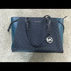 Teal large Michael Kors tote purse